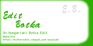 edit botka business card